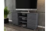Vysoký TV stolek Oskar TV, grafitový, výška 65 cm