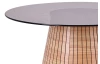 Kulatý konferenční stolek Ascoli, 80 cm, světlý ořech