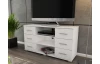 Vysoký TV stolek Oskar TV, bílý, výška 65 cm