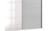 Šatní skříň se zrcadlem Easy Plus, 313 cm, bílá/šedá