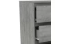 Komoda se 4 zásuvkami Carlos, šedý beton, 75 cm