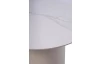 Kulatý konferenční stolek Kira, 60 cm, krémová/imitace světlého mramoru