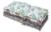 Zahradní polstr Rosie 50x118 cm, růže, bílý