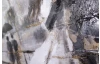 Ručně malovaný obraz Pár pod deštníkem 80x80 cm, 3D strutkura