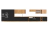 Dolní kuchyňská skříňka Modena, 80 cm, dub artisan/černá