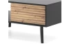 Konferenční stolek se zásuvkami Willow, černý/dub artisan
