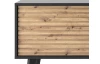Široká TV skříňka Willow, černá/dub artisan