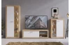 TV skříňka Brilon, 150 cm, dub artisan/bílá