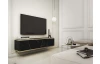 Závěsná TV skříňka Orfeo, 135 cm, imitace mramoru/zlatá