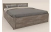Postel s úložným prostorem Fava Box 180x200 cm, šedý buk