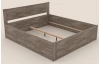 Postel s úložným prostorem Fava Box 180x200 cm, šedý buk