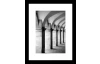 Rámovaný obraz Architektura 24x30 cm, černobílý
