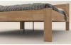Rohová postel se zástěnou vlevo Fava L 180x200 cm, přírodní buk