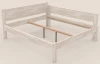Rohová postel se zástěnou vpravo Fava P 180x200 cm, bělený buk