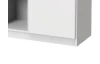 Široká komoda Joker, bílá/šedý beton