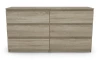 Široká komoda Carlos, dub sonoma, 150 cm