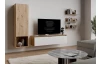 Závěsná TV skříňka Asko Living, 135 cm, dub artisan/bílá