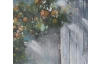 Ručně malovaný obraz Okenice 150x50 cm, výrazná struktura