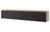 Závěsná TV skříňka Asko Living, 180 cm, dub artisan/antracit