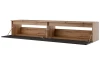 Závěsná TV skříňka Asko Living, 180 cm, dub artisan/antracit