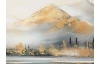 Obraz na plátně Horská krajina, 100x50 cm, efekt ruční malby