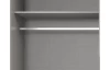Šatní skříň se zrcadly Düsseldorf, 225 cm, bílá