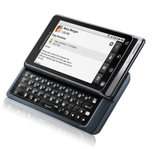 Droid2 R3Qtr open email alt