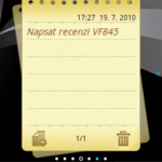 vf845 screenshot memowidget