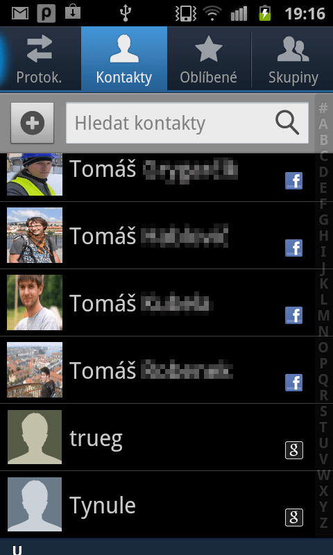 kontakty