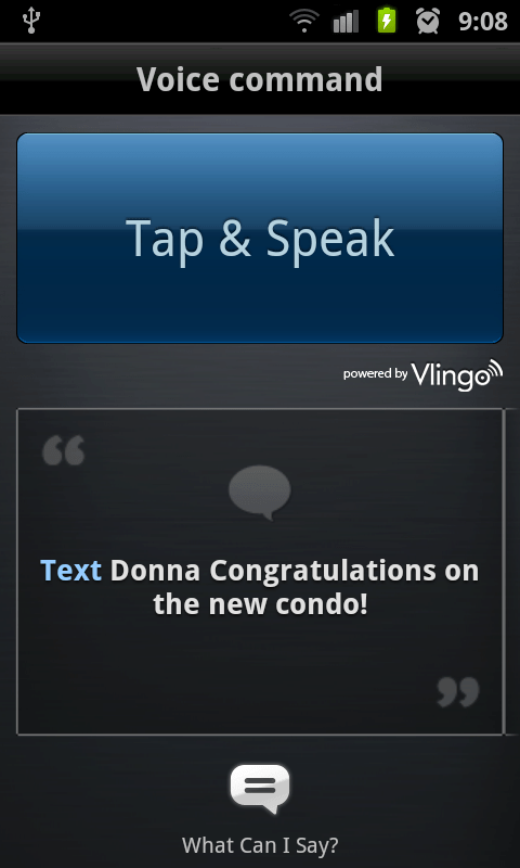 voice command