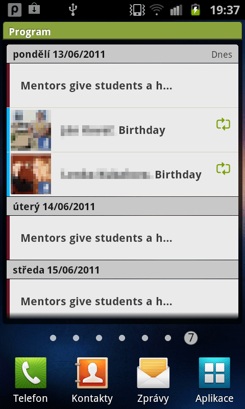 widgets agenda