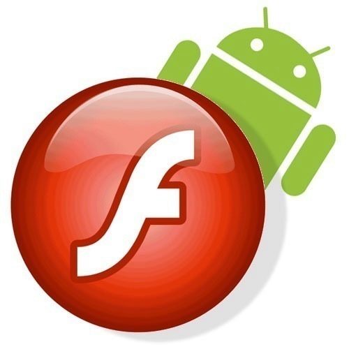 Adobe Flash Logo with Android Logo2
