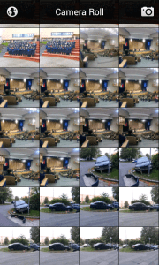 V sekci Camera Roll se zobrazují pouze fotky a videa