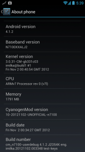 CyanogenMod 10 na Samsungu Galaxy Note II