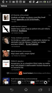 twicca: časová osa