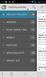 greader: nabídka aplikace