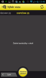 Žádné taxislužby v okolí