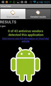 VirusTotal: výsledky testu