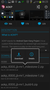 Stažení ROM AOKP