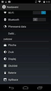 V systémovém nastavení je nová položka Plocha