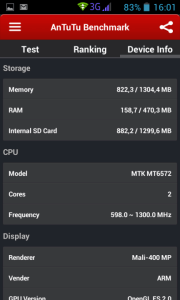 DOOGEE Collo DG100 v AnTuTu
