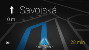 Google Glass navigace