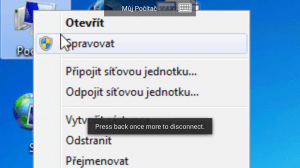 Dvojím stiskem tlačítka Zpět se odpojíte