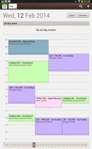 Sochi 2014 Schedule (oCals)
