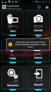 Představení uživatelského rozhraní aplikace