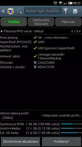 Na úvodní obrazovce stiskněte tlačítko Menu