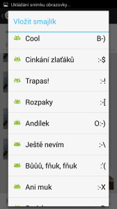 Vložení smajlíku