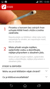 první pomoc - naučte se - klíště