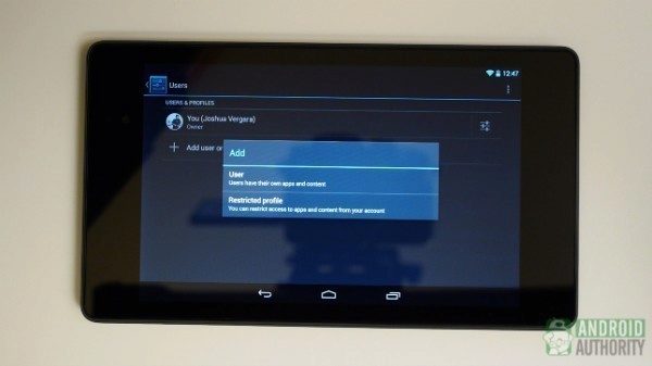 Tablety již omezené uživatelské profily umí