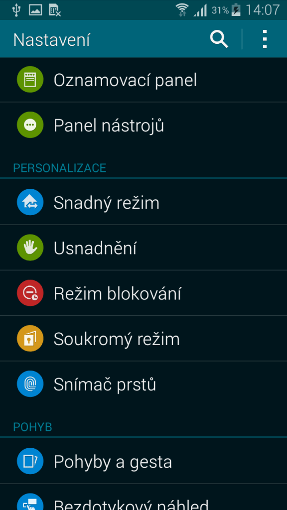 samsung galaxy alpha ukazka prostredi touchwiz 6